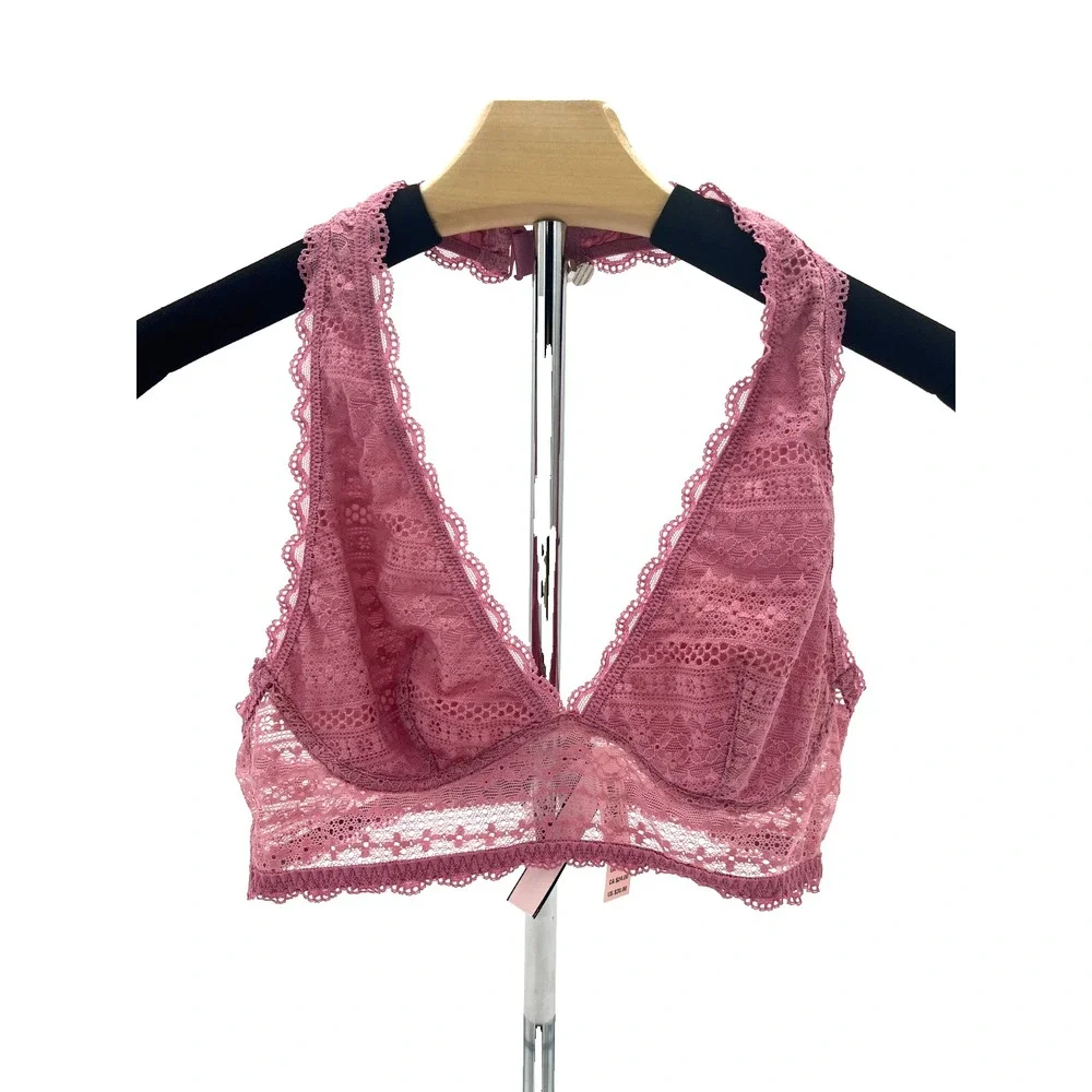 Victoria's Secret ‎ Bra Bralette Lace Style 11093727 Size Small Color Pink